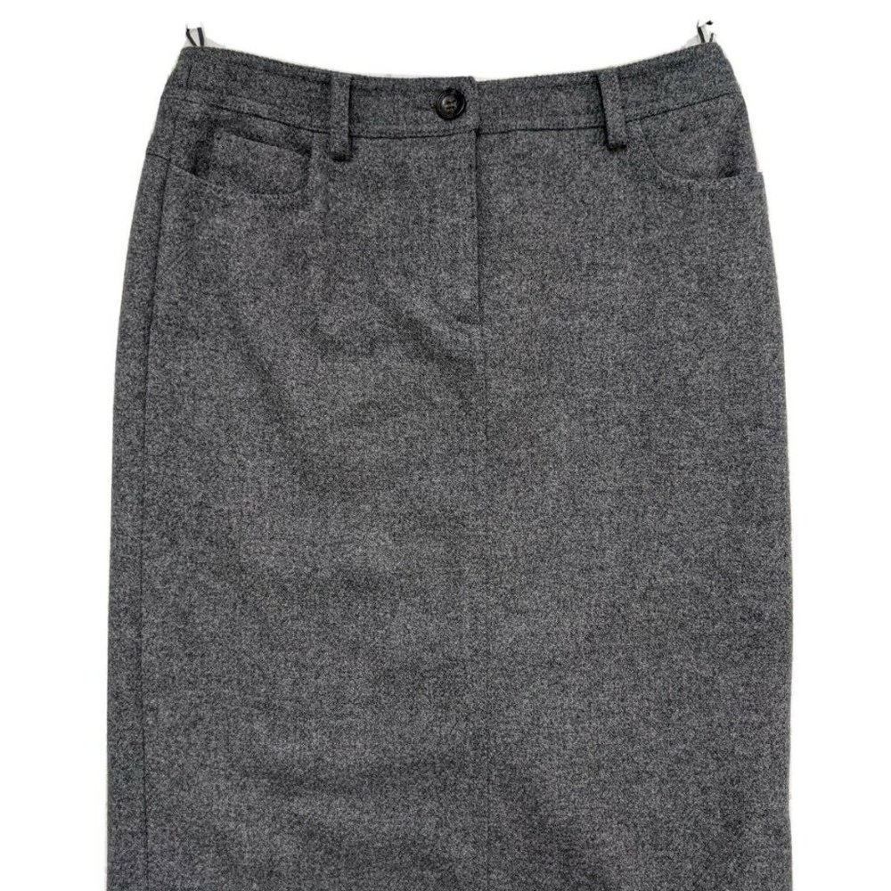 Max Mara Weekend Gray Wool Lined Skirt Size 6 in EUC